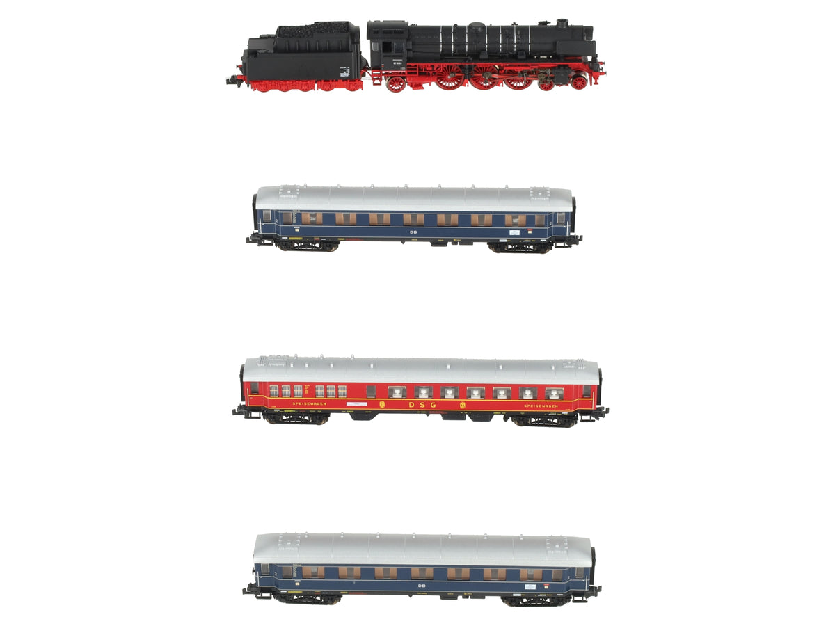 Fleischmann 781004 N DB "Gambrinus" Steam Locomotive & Passenger Car (Set of 4) LN/Box