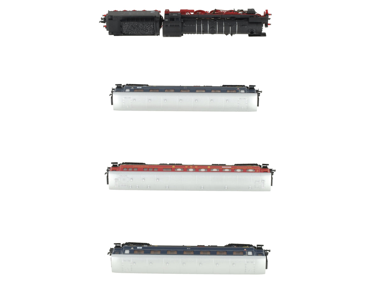 Fleischmann 781004 N DB "Gambrinus" Steam Locomotive & Passenger Car (Set of 4) LN/Box