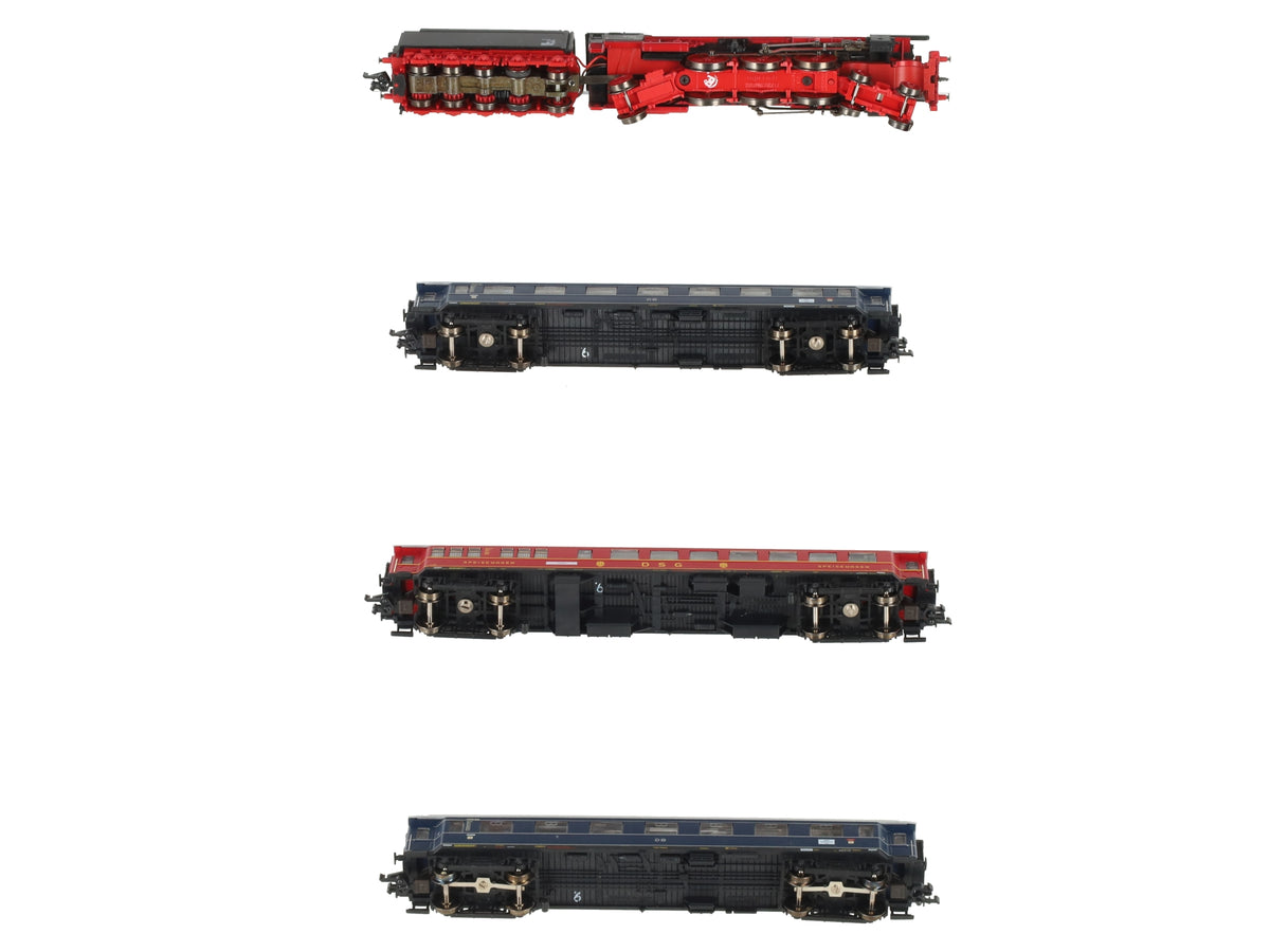 Fleischmann 781004 N DB "Gambrinus" Steam Locomotive & Passenger Car (Set of 4) LN/Box