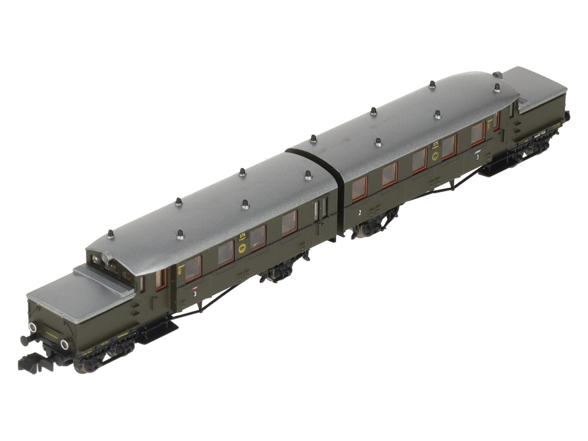 Roco 23012 N Scale DB Dual Railcar Diesel Locomotive #375 EX/Box