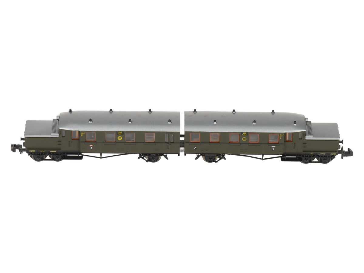 Roco 23012 N Scale DB Dual Railcar Diesel Locomotive #375 EX/Box