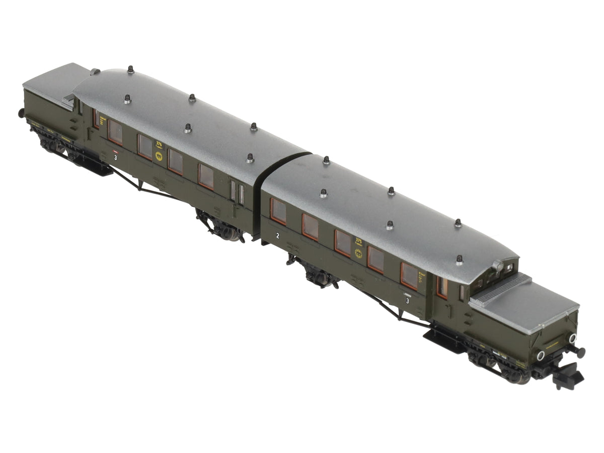 Roco 23012 N Scale DB Dual Railcar Diesel Locomotive #375 EX/Box