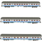 Marklin 43815 N Scale DB Airport Express Passenger Car Set of 3 LN