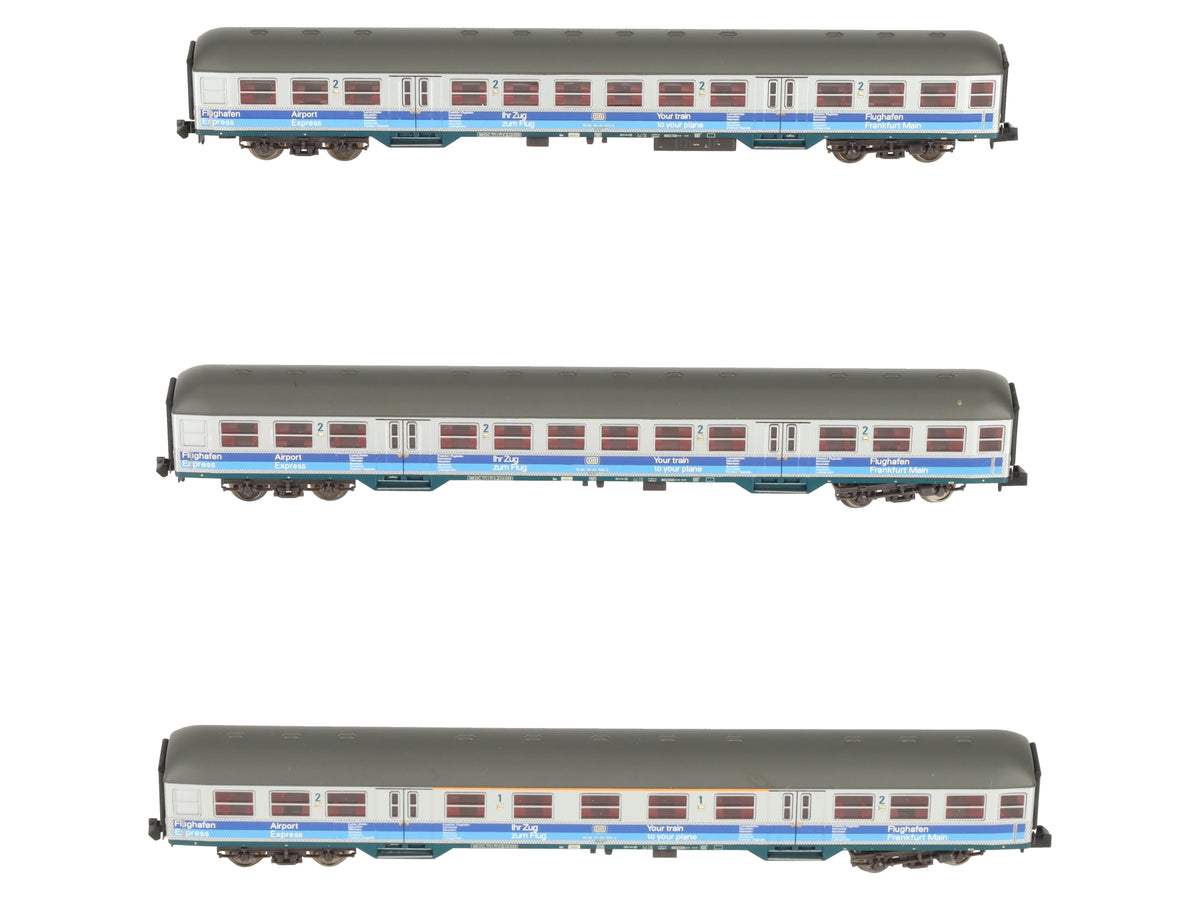 Marklin 43815 N Scale DB Airport Express Passenger Car Set of 3 LN