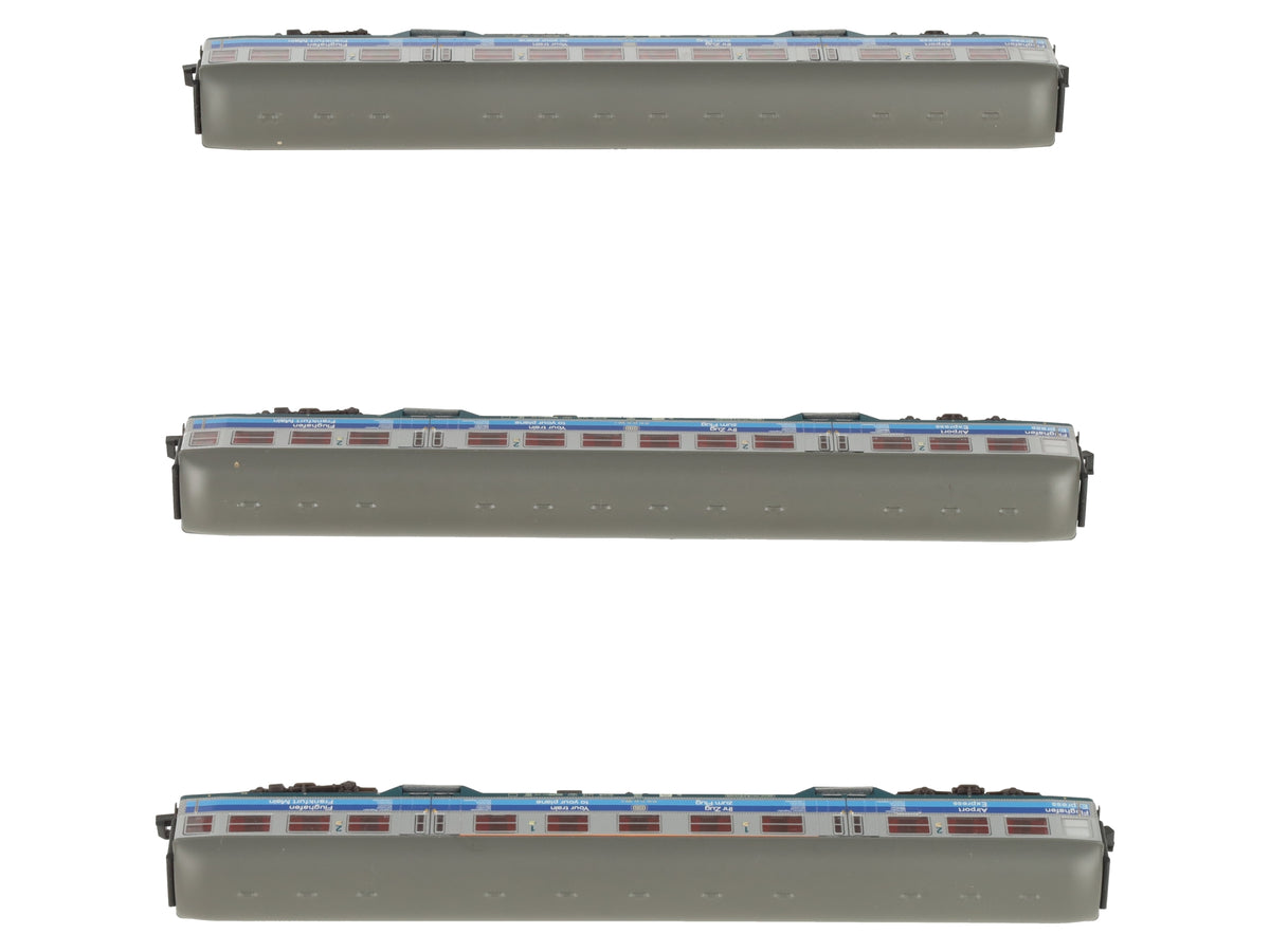 Marklin 43815 N Scale DB Airport Express Passenger Car Set of 3 LN