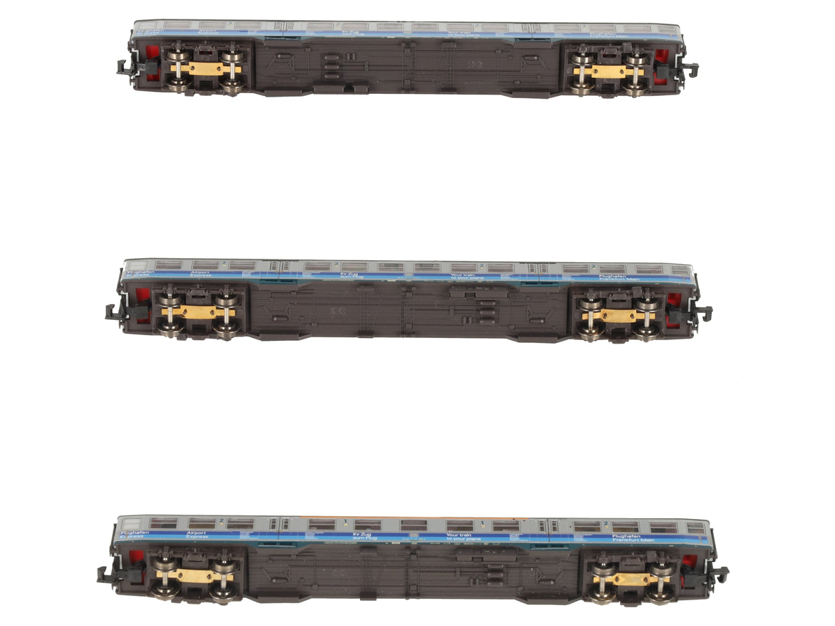 Marklin 43815 N Scale DB Airport Express Passenger Car Set of 3 LN