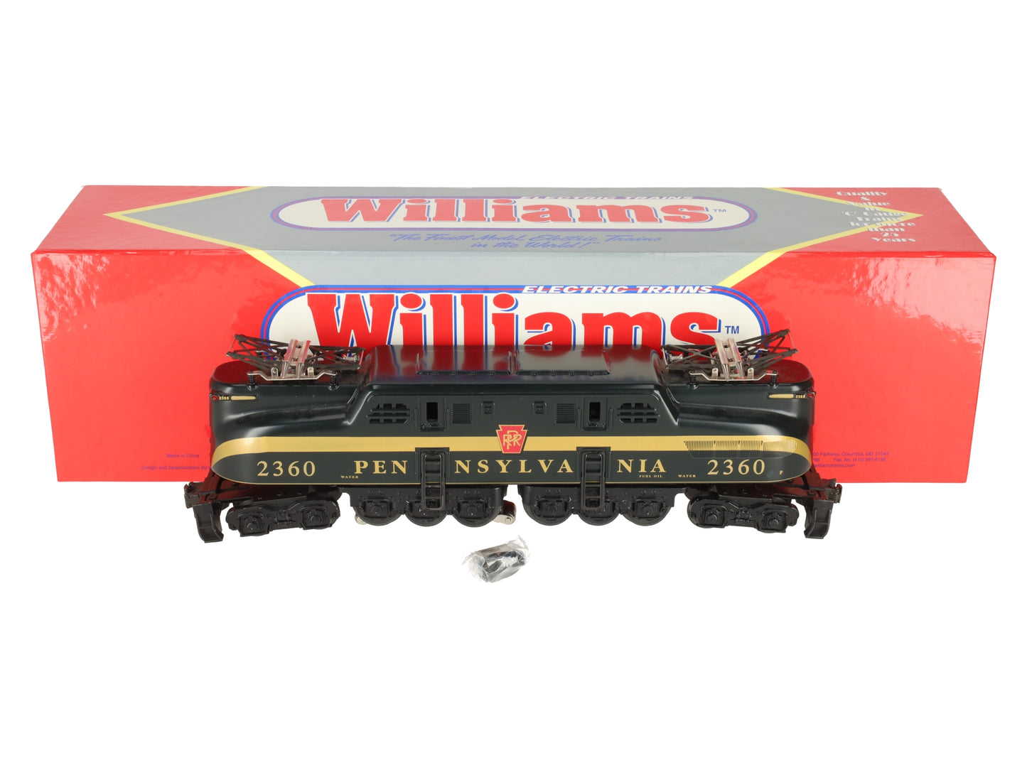 Williams GG-3004 O Gauge Pennsylvania GG-1 Electric Locomotive #2360 EX/Box