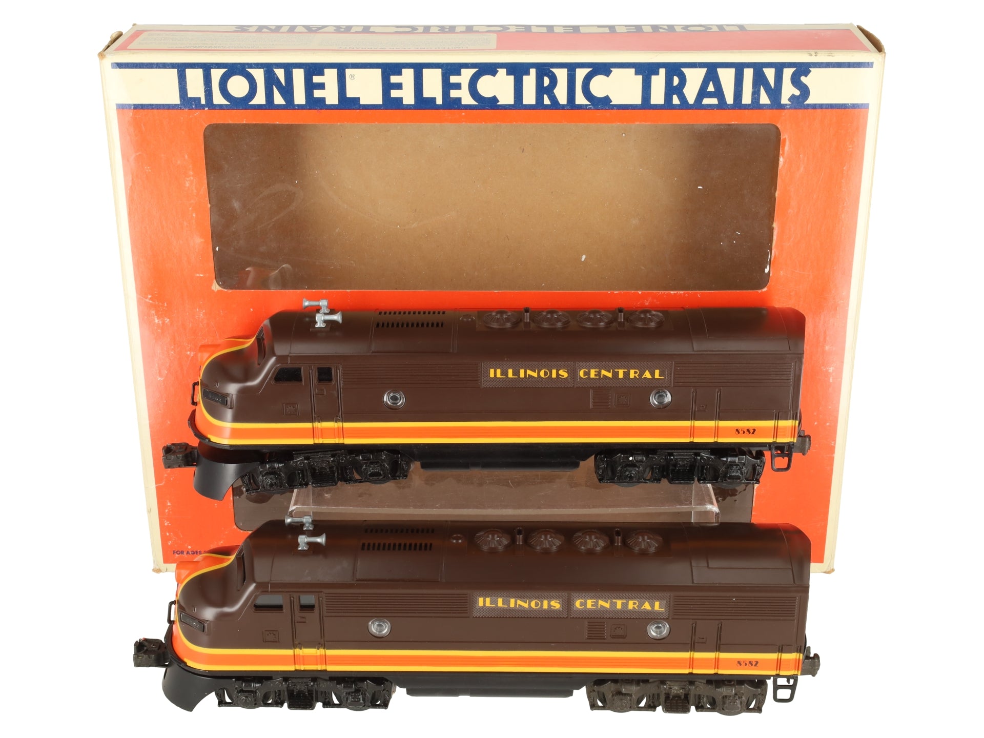 Lionel 6-8580 O Gauge Illinois Central F3 AA Diesel Locomotive Set LN/Box
