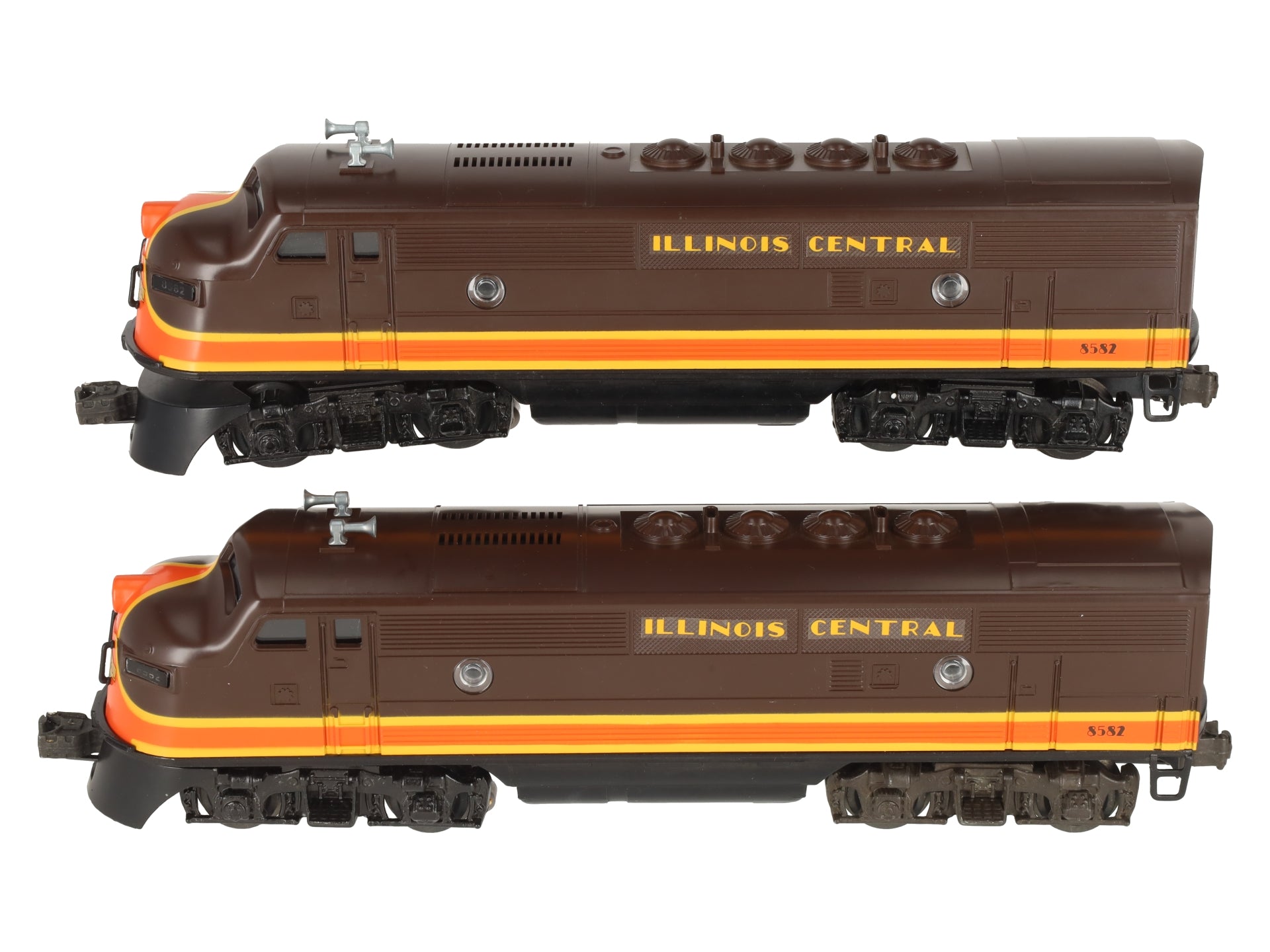 Lionel 6-8580 O Gauge Illinois Central F3 AA Diesel Locomotive Set LN/Box
