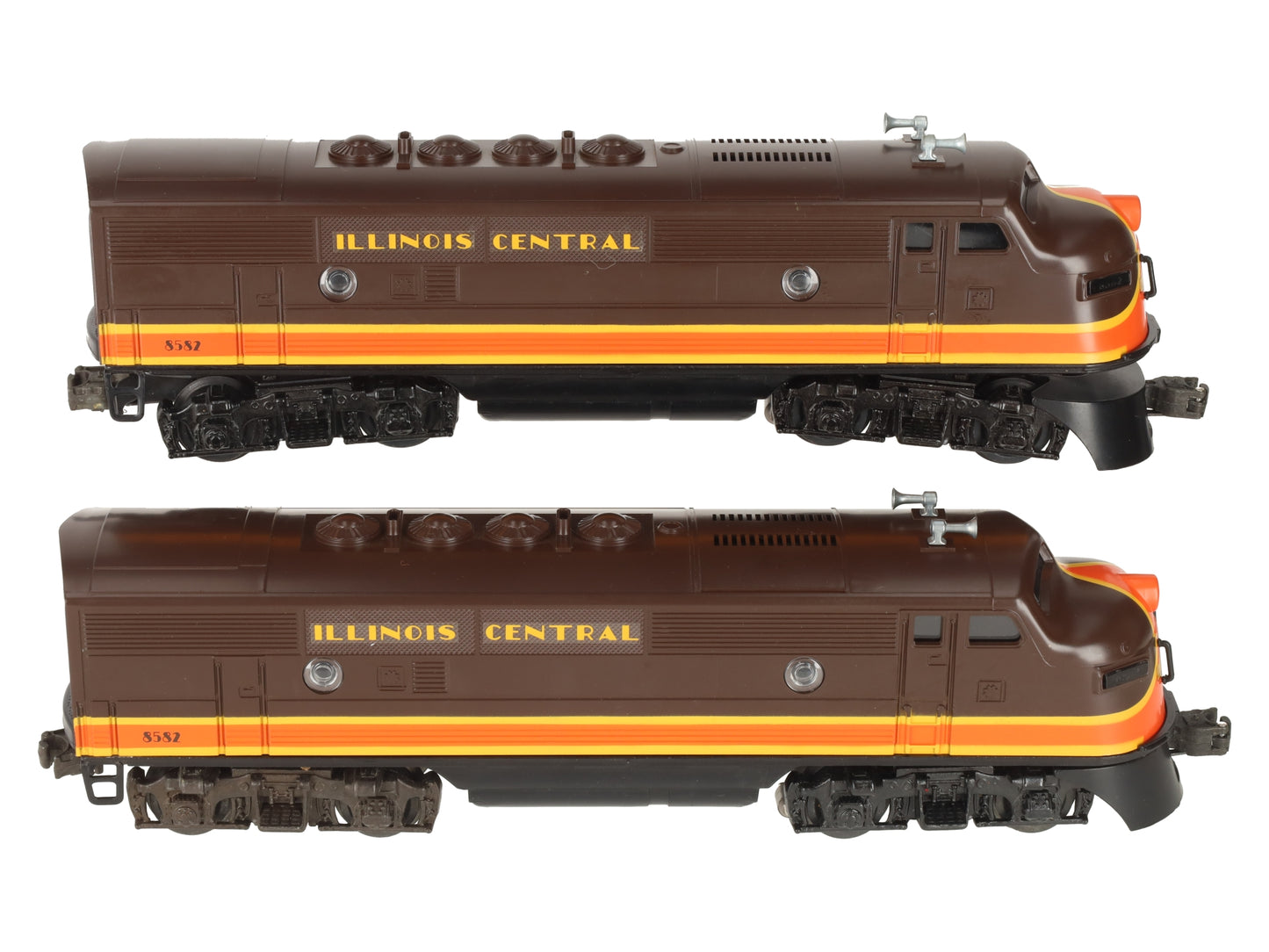 Lionel 6-8580 O Gauge Illinois Central F3 AA Diesel Locomotive Set LN/Box