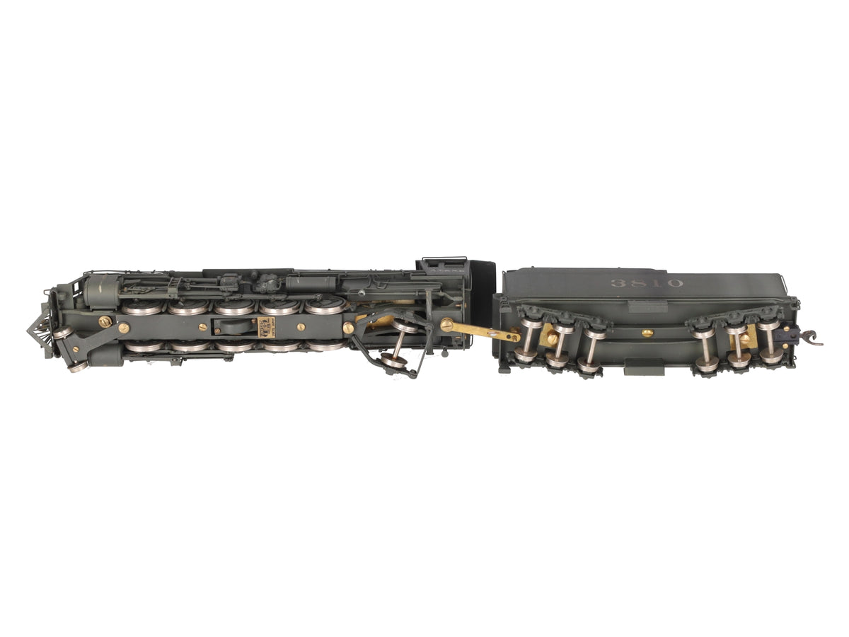 Hallmark Models 3810 HO Scale BRASS ATSF 2-10-2 Steam Locomotive & Tender #3810 VG/Box