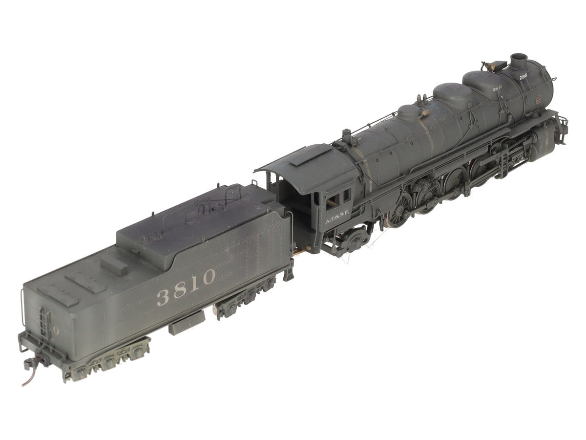 Hallmark Models 3810 HO Scale BRASS ATSF 2-10-2 Steam Locomotive & Tender #3810 VG/Box