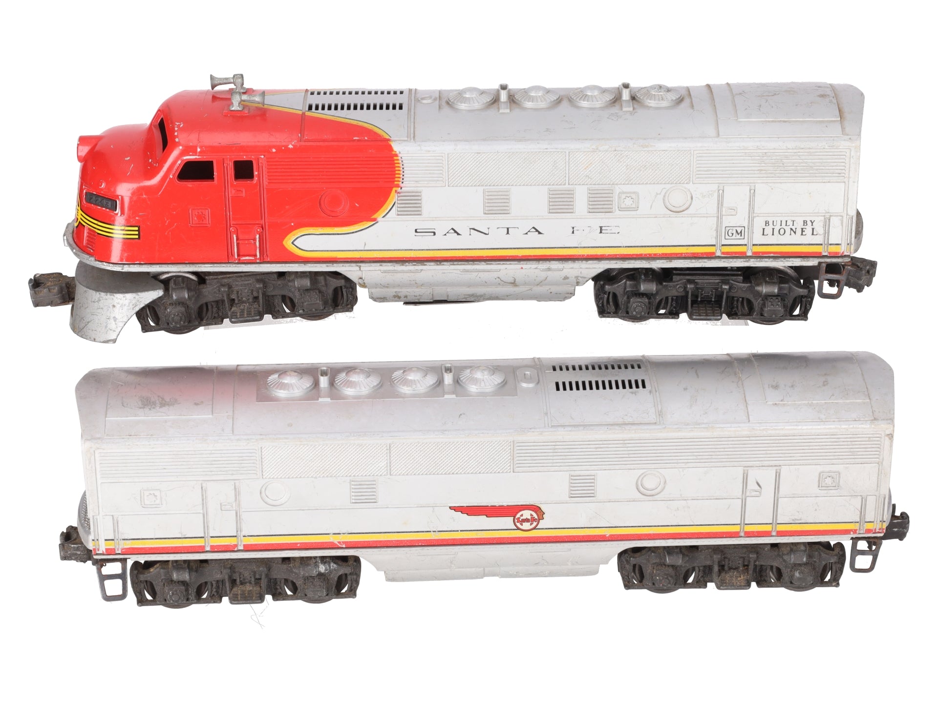 Lionel 2243 Vintage O Santa Fe F-3 AB Diesel Set VG