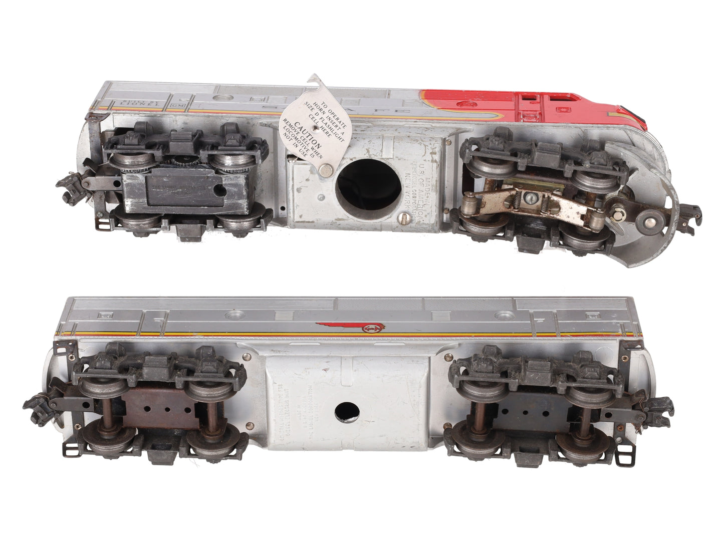 Lionel 2243 Vintage O Santa Fe F-3 AB Diesel Set VG