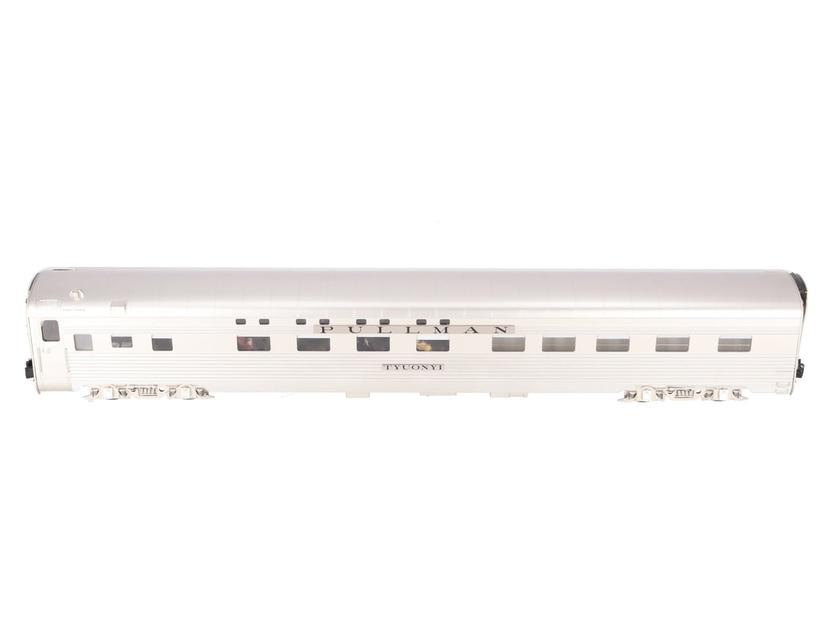 Golden Gate Depot O Santa Fe "Tyuonyi" Aluminum Super Chief 1938 8-2-2 Sleeper VG/Box