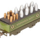 Marx 2552M Vintage O Gauge "Ordnance Dept" Gondola w/ Shell Load VG