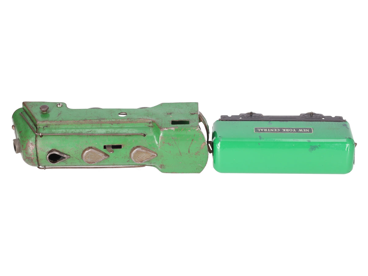 Marx Vintage O RARE Green NYC 0-4-0 Steam Locomotive & Tender - Repainted
