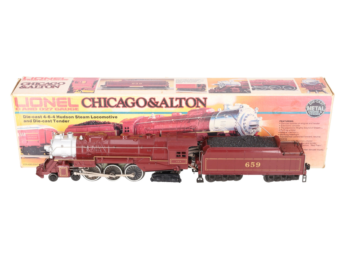 Lionel 6-8101 O Gauge Chicago & Alton 4-6-4 Diecast Steam Loco & Tender #659 EX/Box