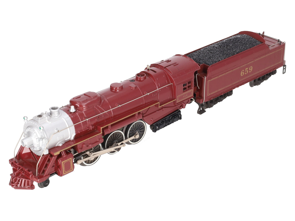 Lionel 6-8101 O Gauge Chicago & Alton 4-6-4 Diecast Steam Loco & Tender #659 EX/Box