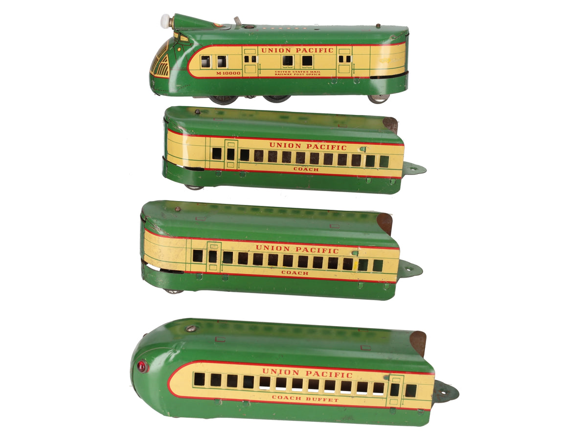 Marx M-10000 Vintage O Union Pacific Tinplate Passenger Locomotive VG