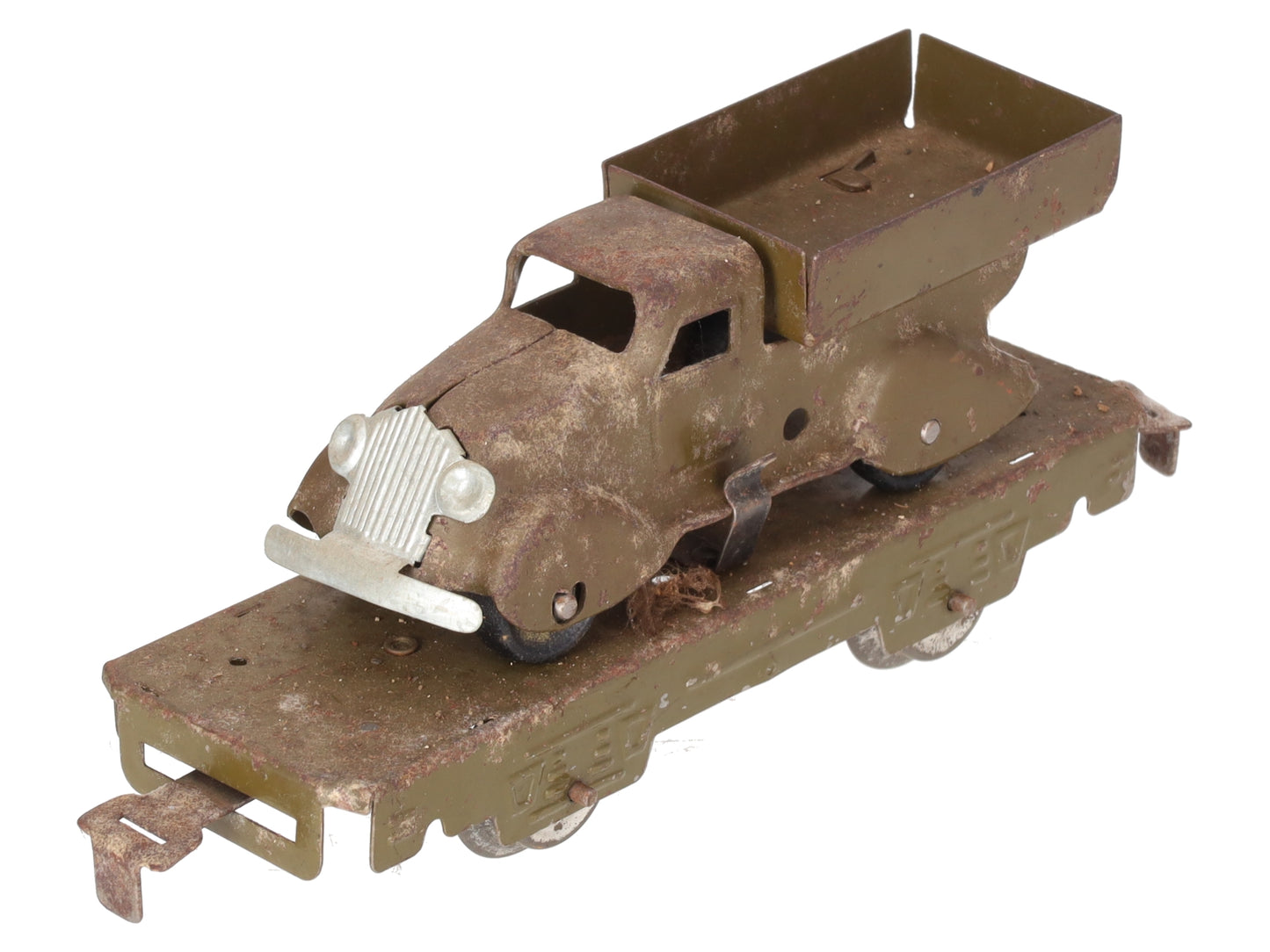 Marx 572M O Gauge Vintage Olive Drab Truck Car