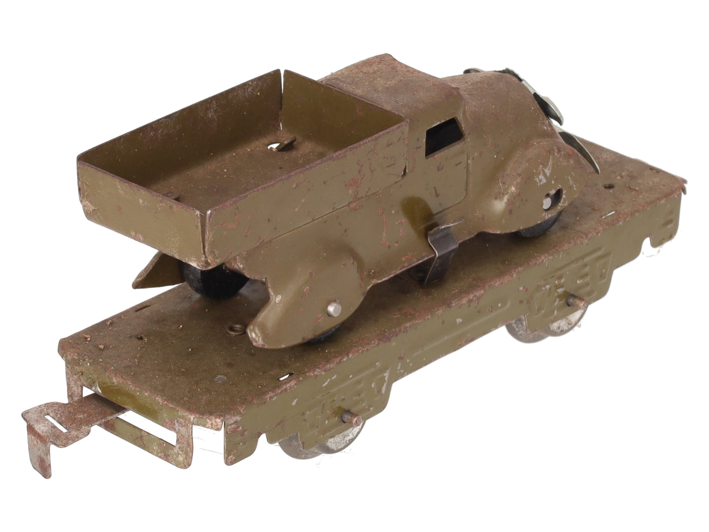 Marx 572M O Gauge Vintage Olive Drab Truck Car
