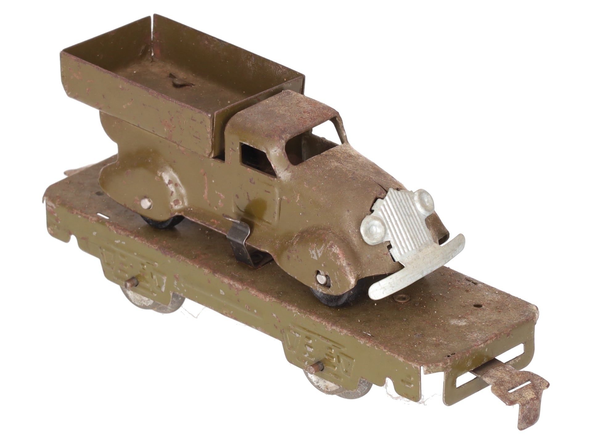 Marx 572M O Gauge Vintage Olive Drab Truck Car
