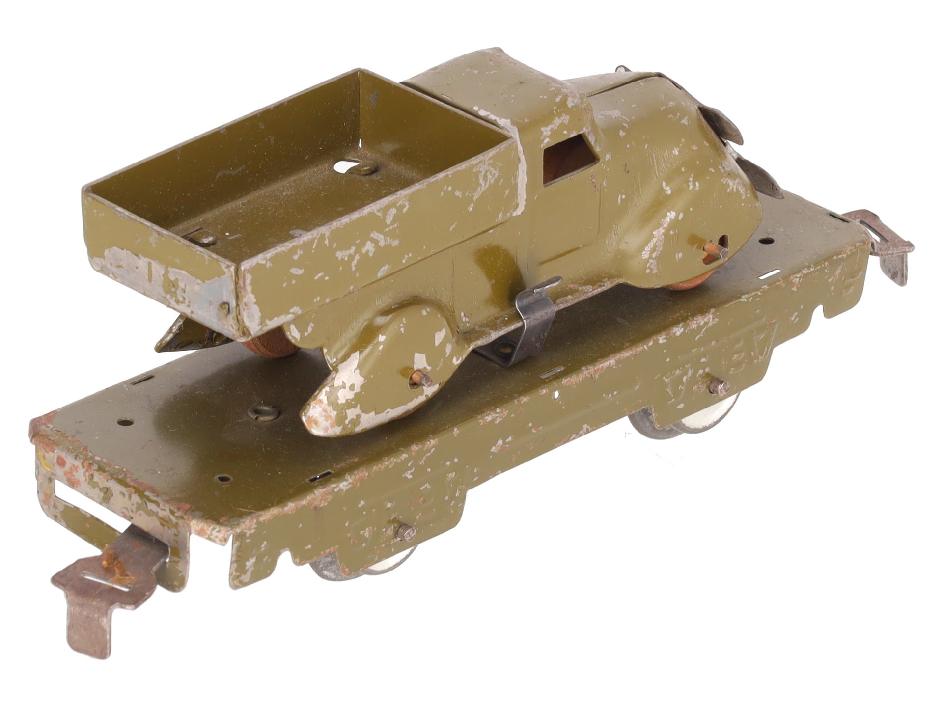 Marx 572M O Gauge Vintage Olive Drab Truck Car
