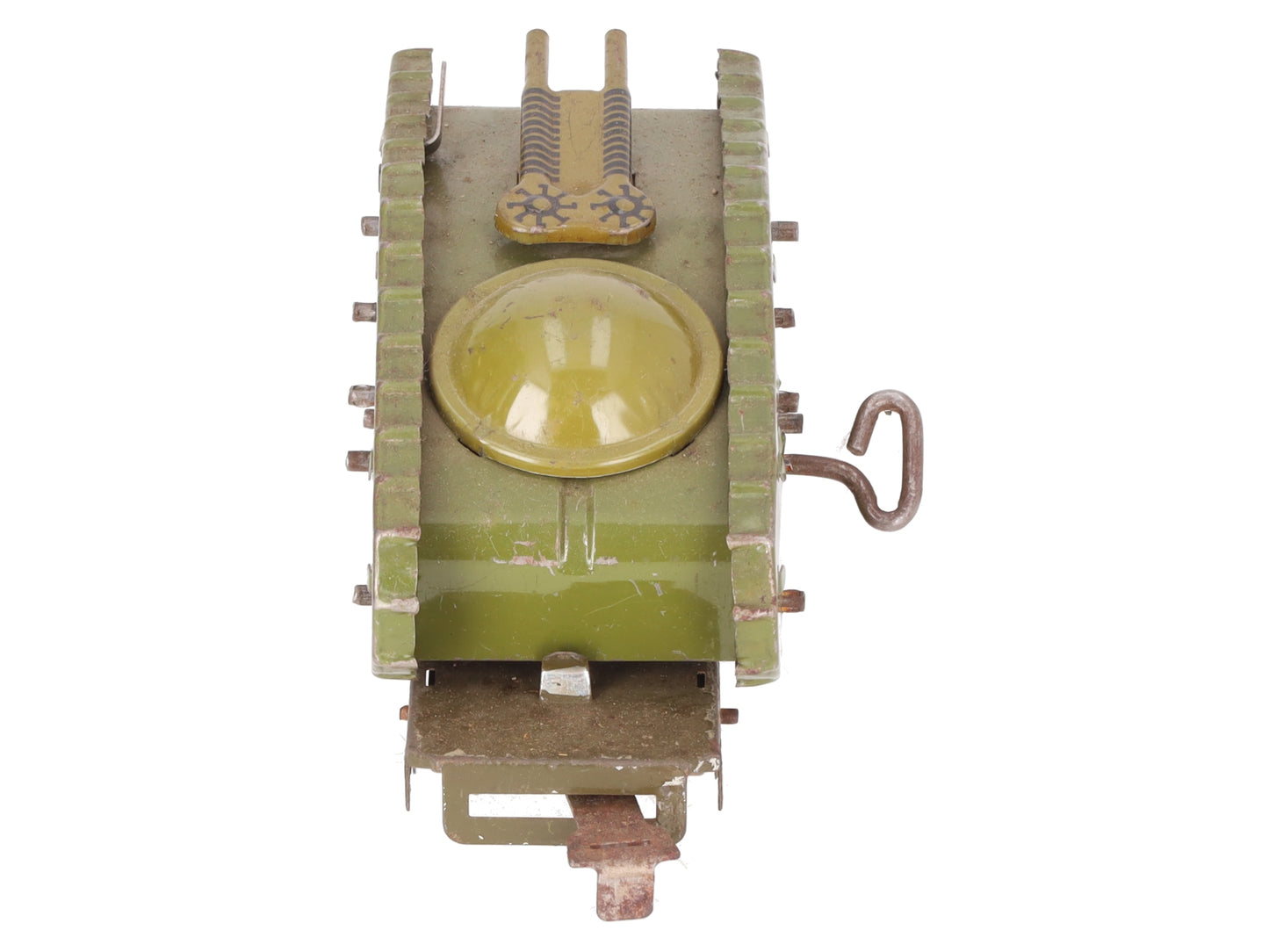 Marx 572ST O Gauge Vintage Olive Drab Wind Up Tank Car