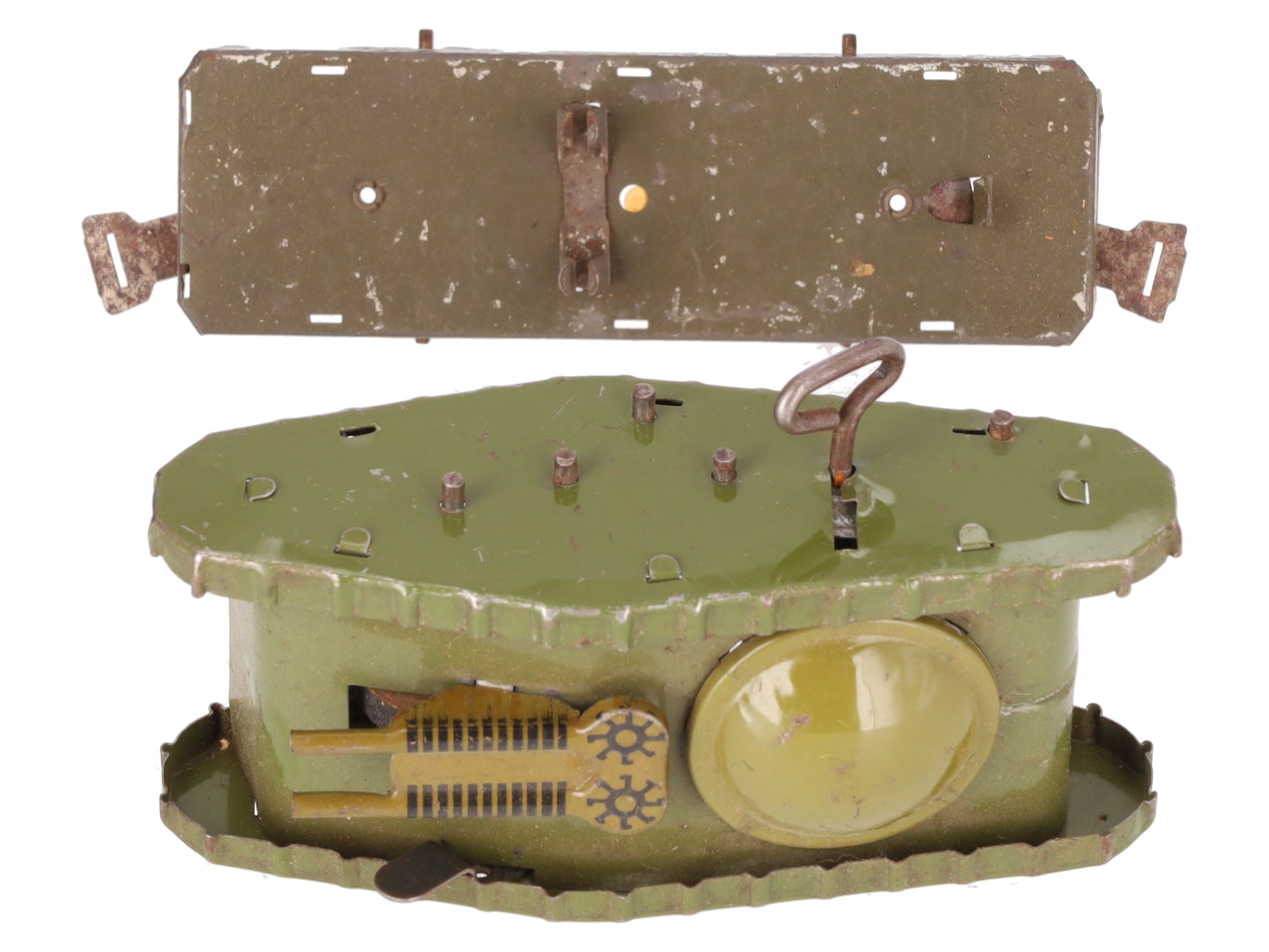 Marx 572ST O Gauge Vintage Olive Drab Wind Up Tank Car