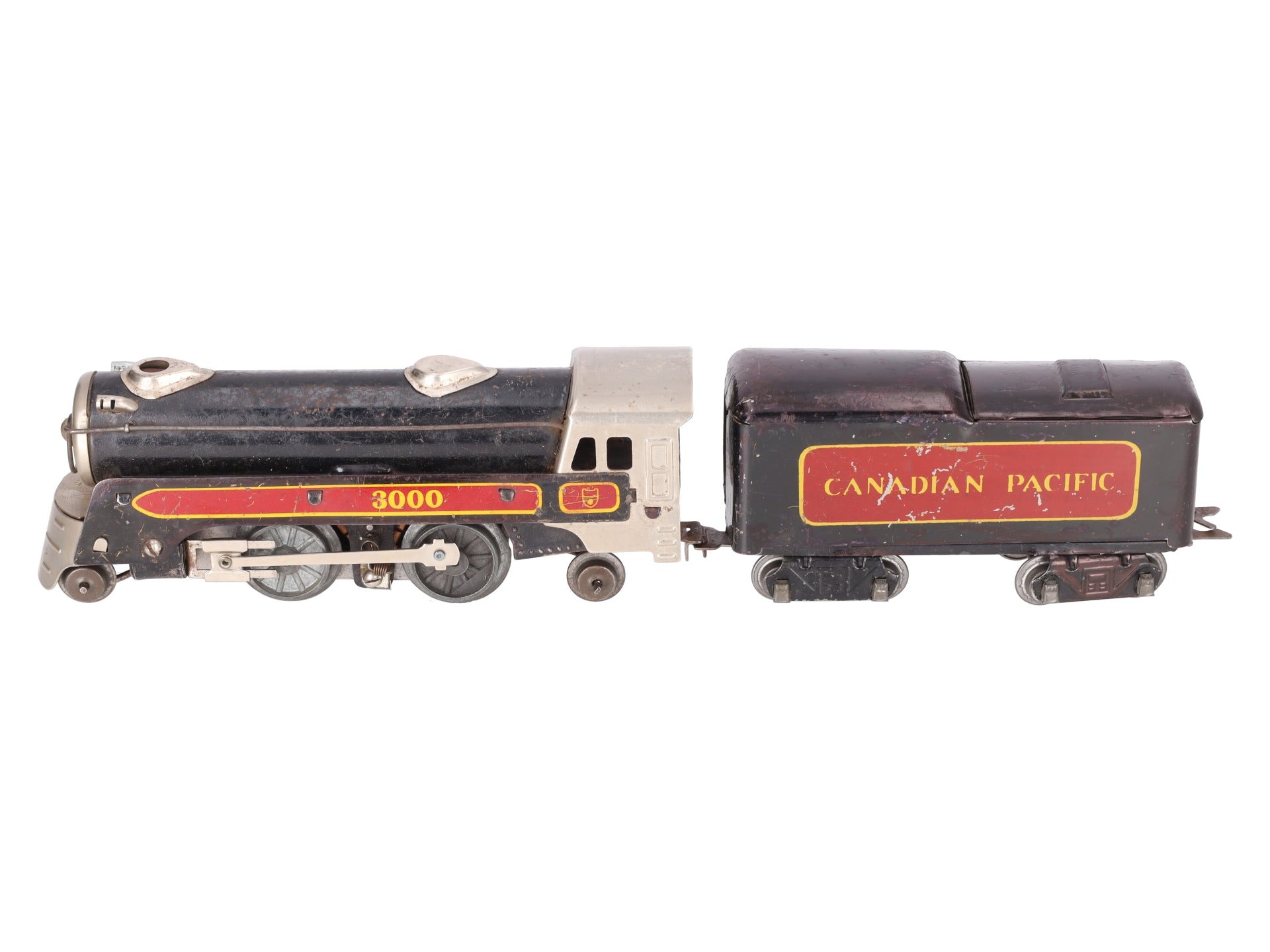Marx 3000 Vintage O Canadian Pacific 2-4-2 Steam Locomotive with Tender