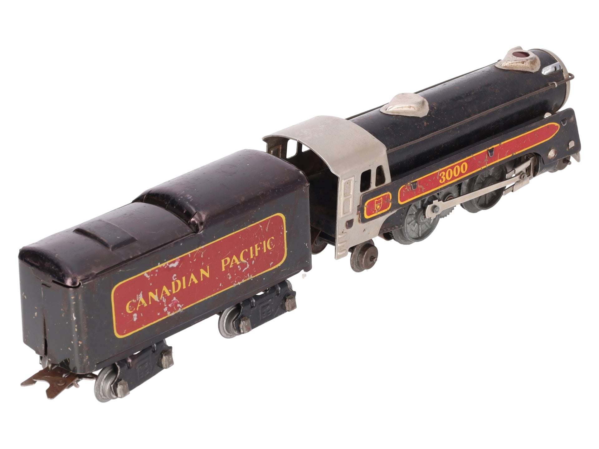 Marx 3000 Vintage O Canadian Pacific 2-4-2 Steam Locomotive with Tender
