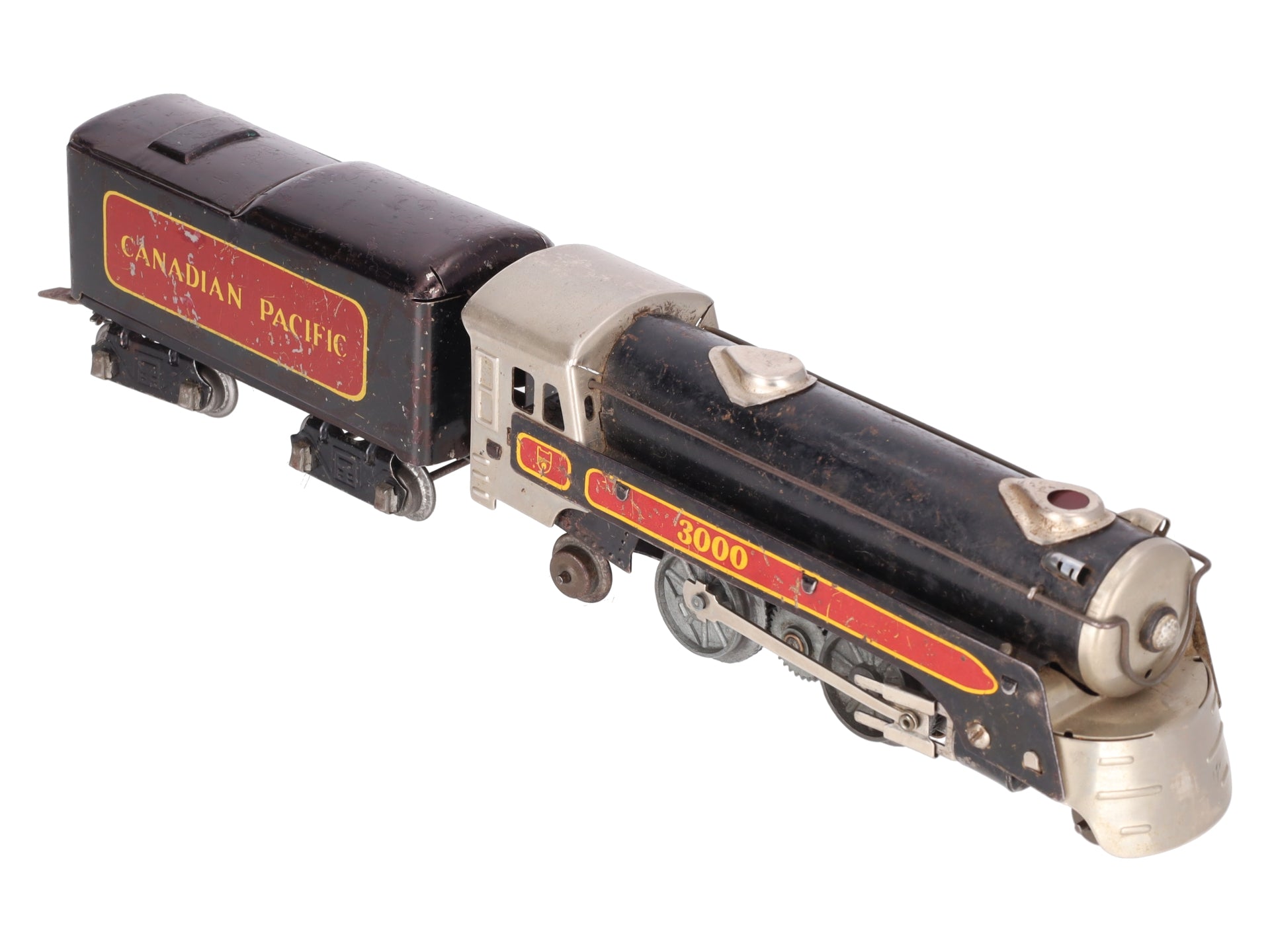 Marx 3000 Vintage O Canadian Pacific 2-4-2 Steam Locomotive with Tender