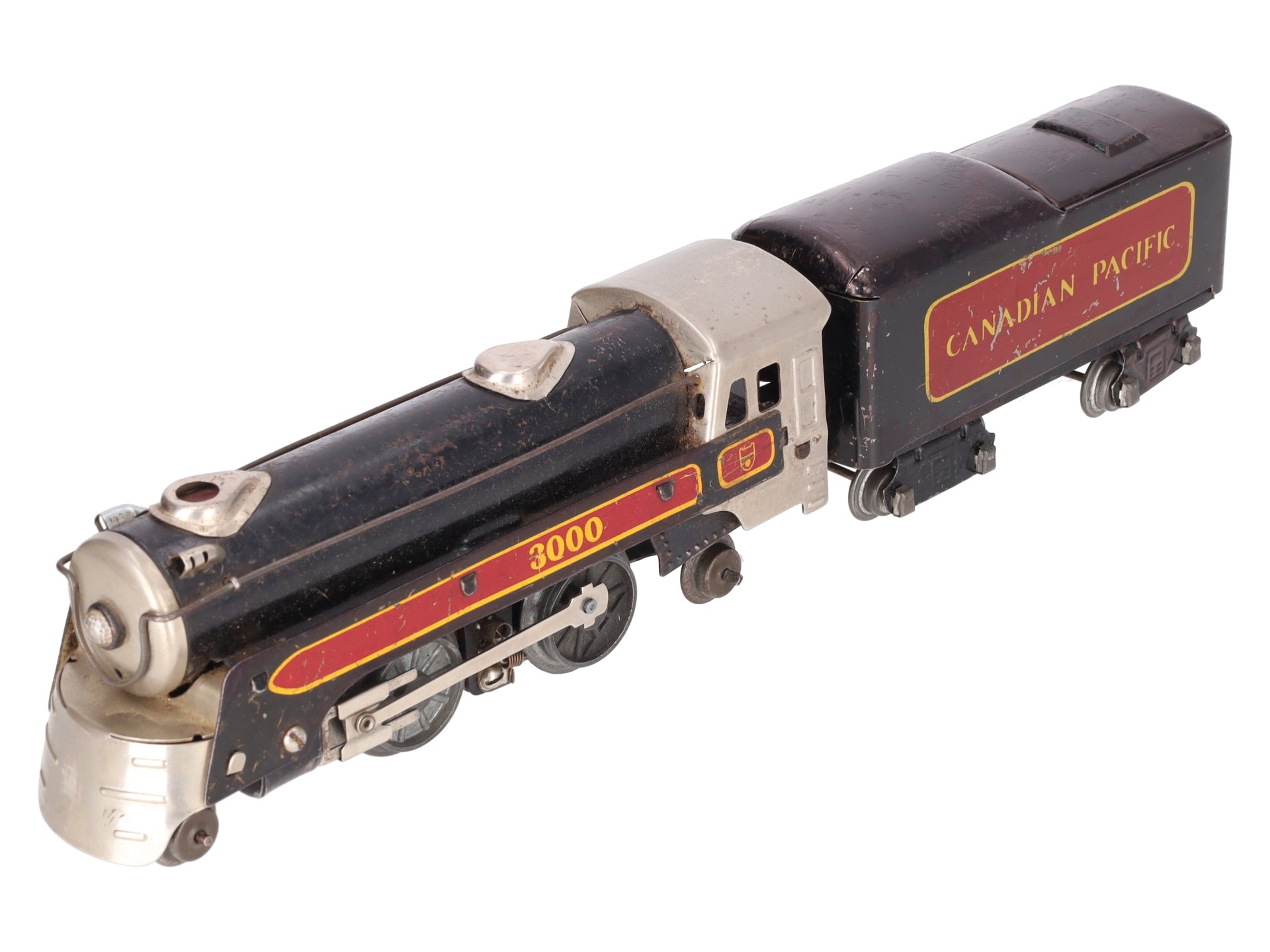 Marx 3000 Vintage O Canadian Pacific 2-4-2 Steam Locomotive with Tender
