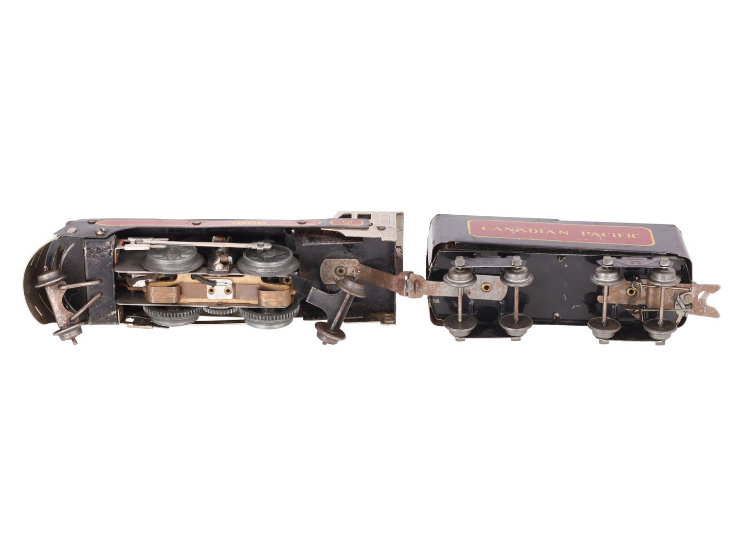 Marx 3000 Vintage O Canadian Pacific 2-4-2 Steam Locomotive with Tender