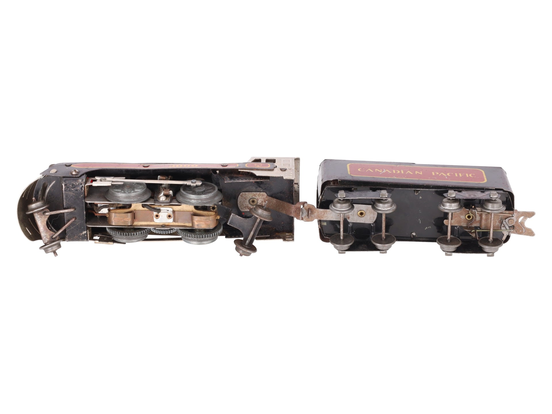 Marx 3000 Vintage O Canadian Pacific 2-4-2 Steam Locomotive with Tender