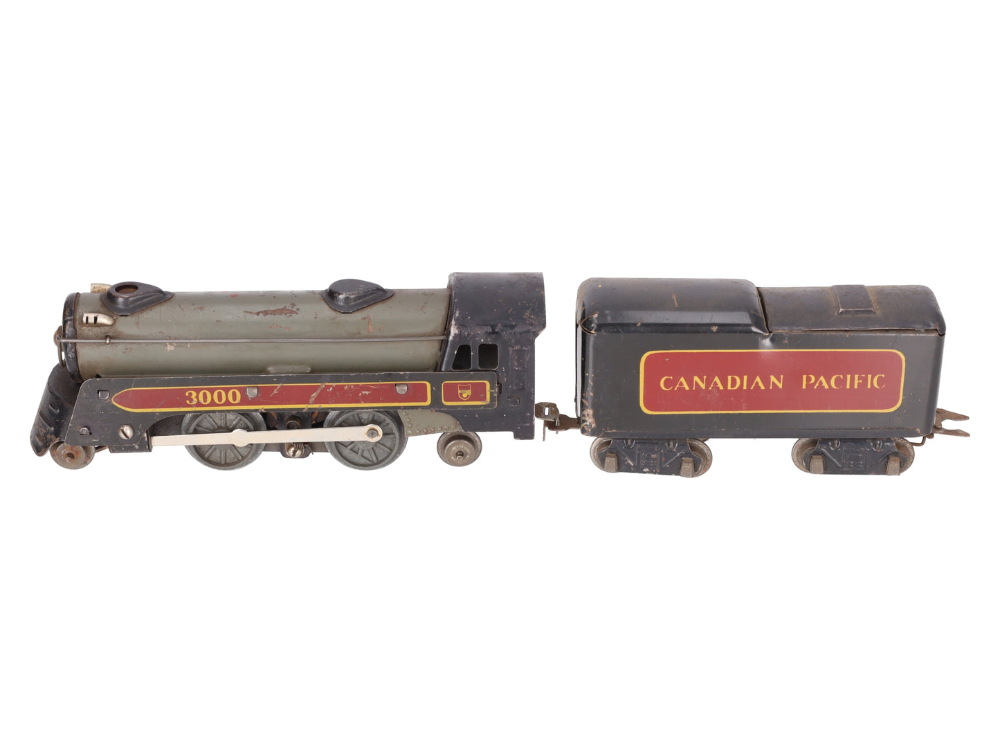 Marx 3000 Vintage O Canadian Pacific 2-4-2 Steam Locomotive with Tender