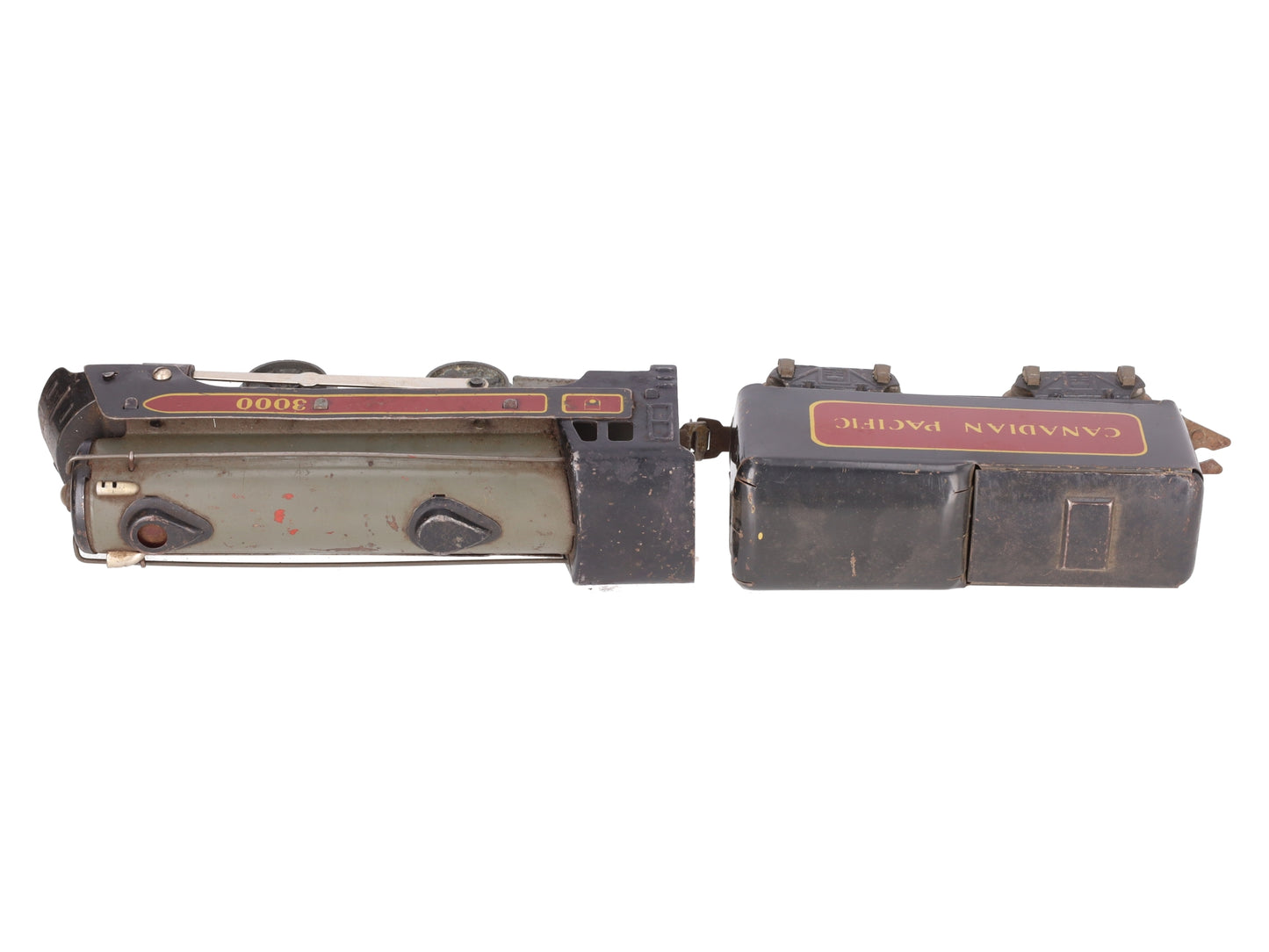 Marx 3000 Vintage O Canadian Pacific 2-4-2 Steam Locomotive with Tender