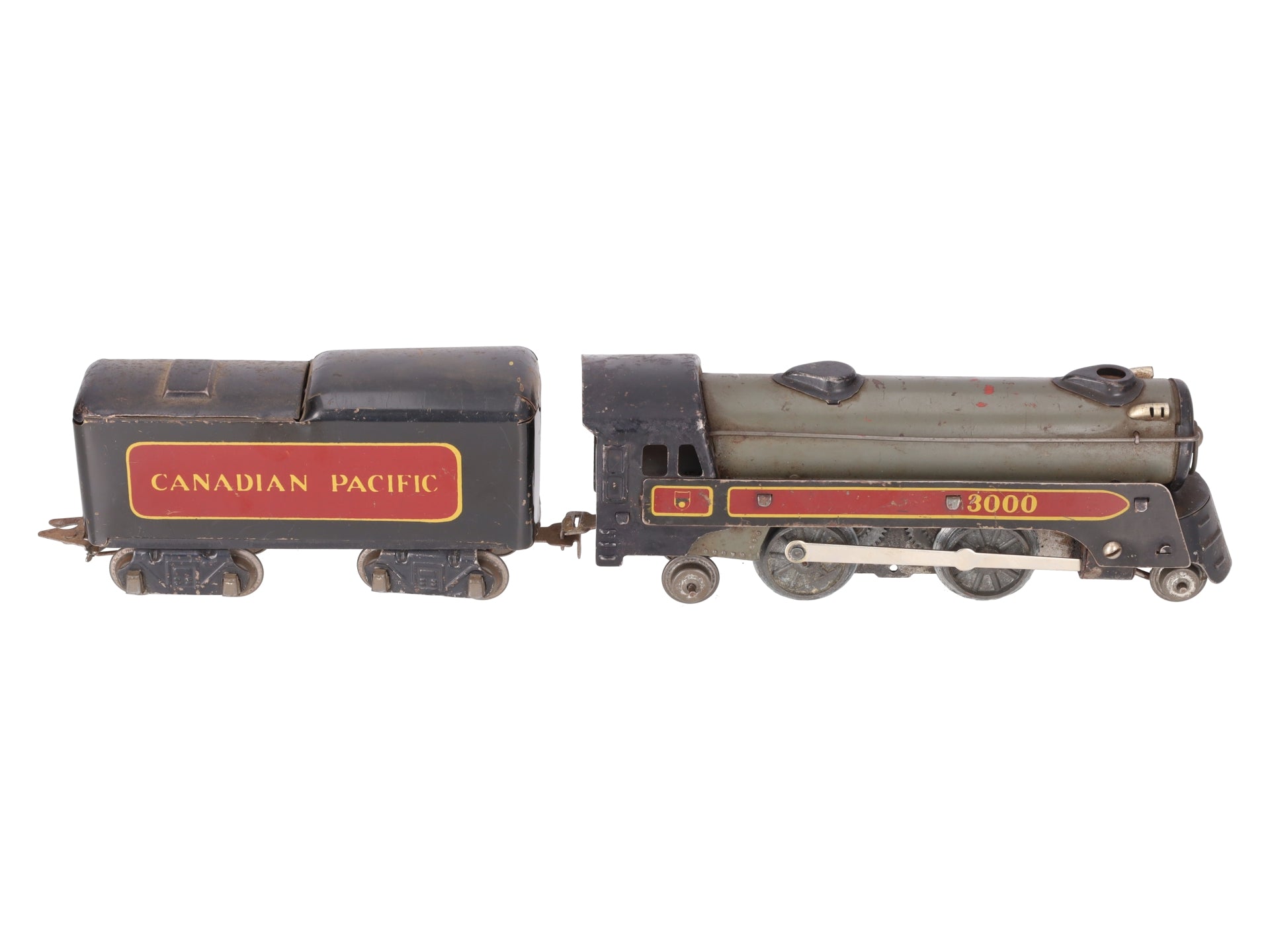 Marx 3000 Vintage O Canadian Pacific 2-4-2 Steam Locomotive with Tender