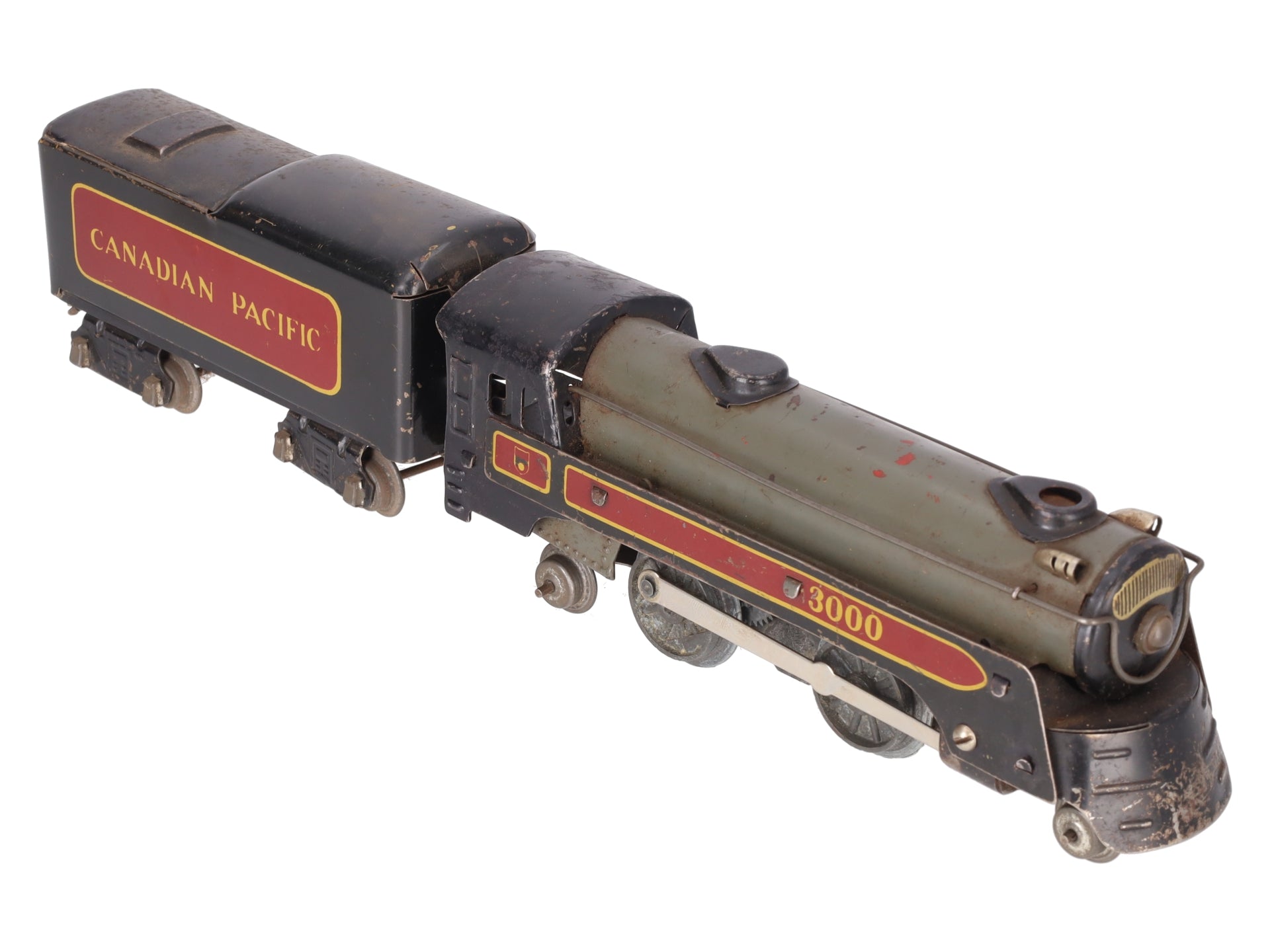 Marx 3000 Vintage O Canadian Pacific 2-4-2 Steam Locomotive with Tender