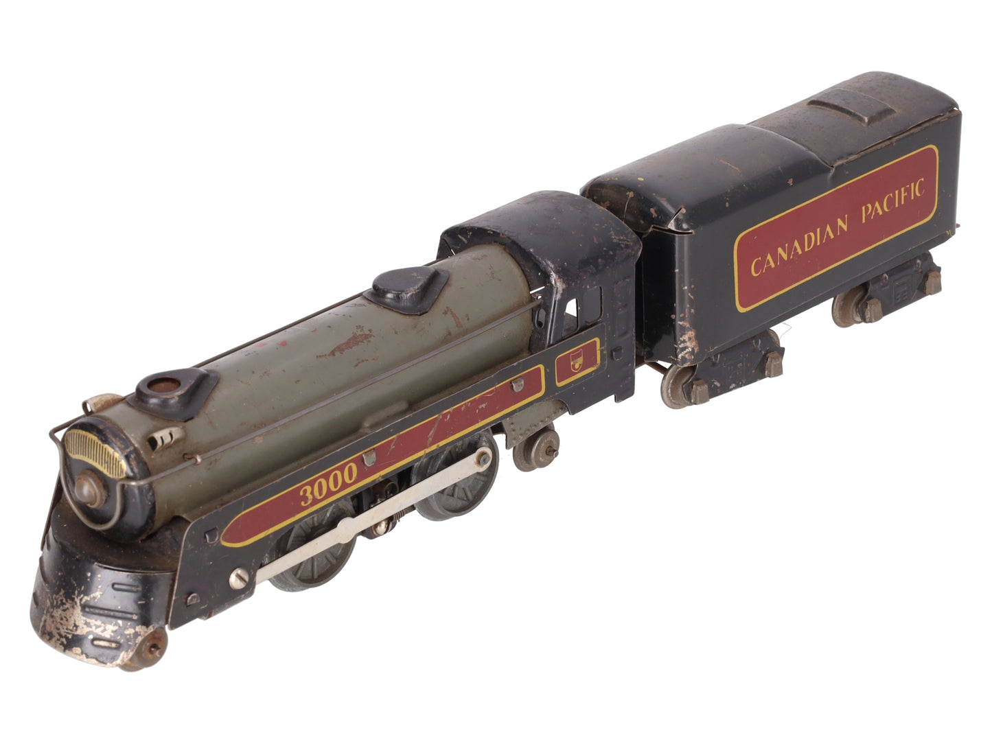 Marx 3000 Vintage O Canadian Pacific 2-4-2 Steam Locomotive with Tender