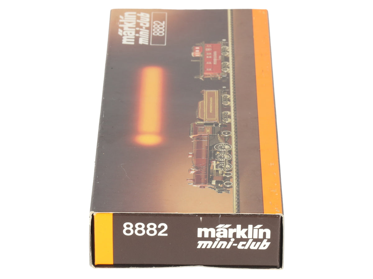 Marklin 8882 Z Scale Pennsylvania Steam Locomotive & Caboose Set LN/Box