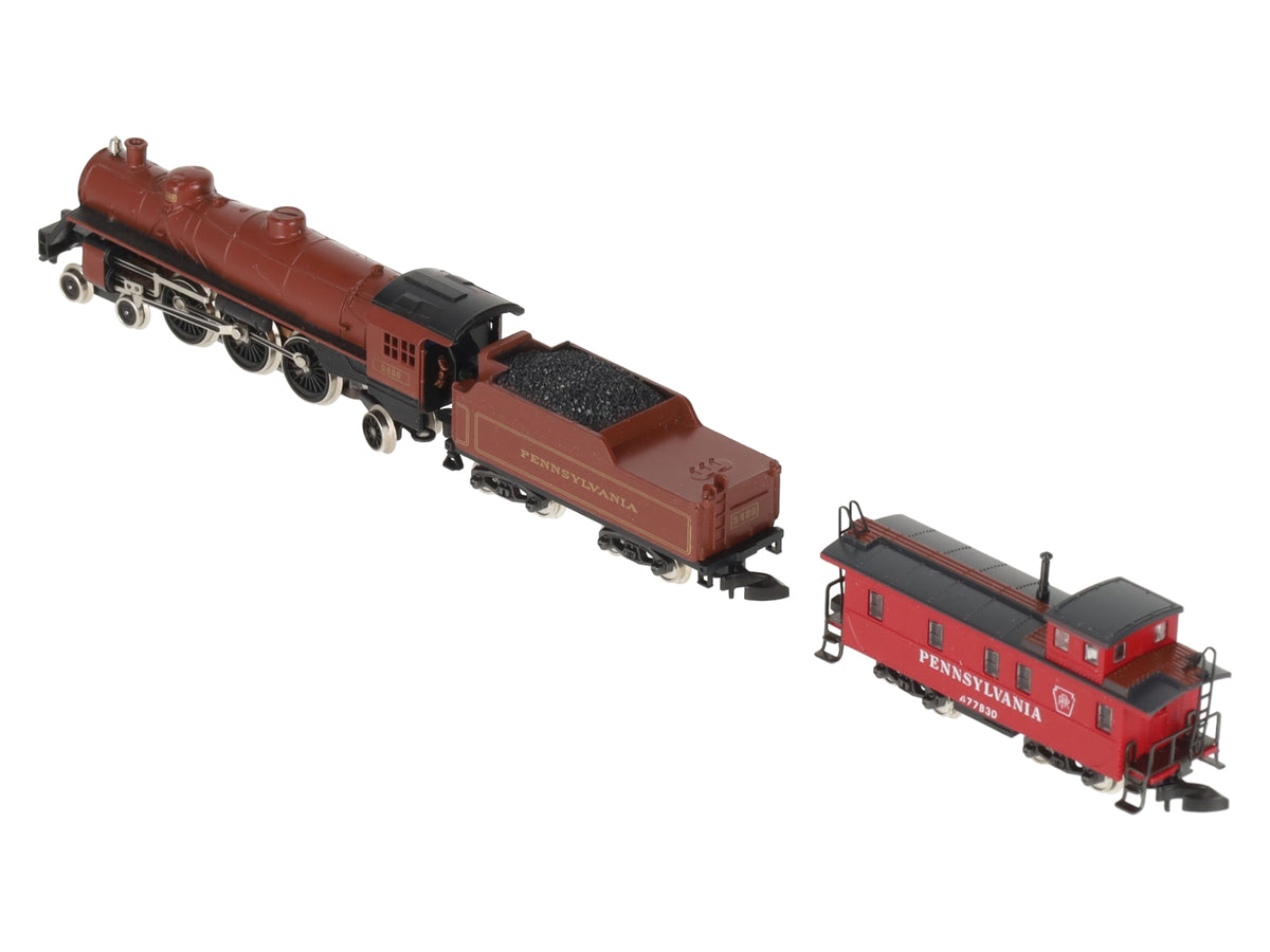 Marklin 8882 Z Scale Pennsylvania Steam Locomotive & Caboose Set LN/Box