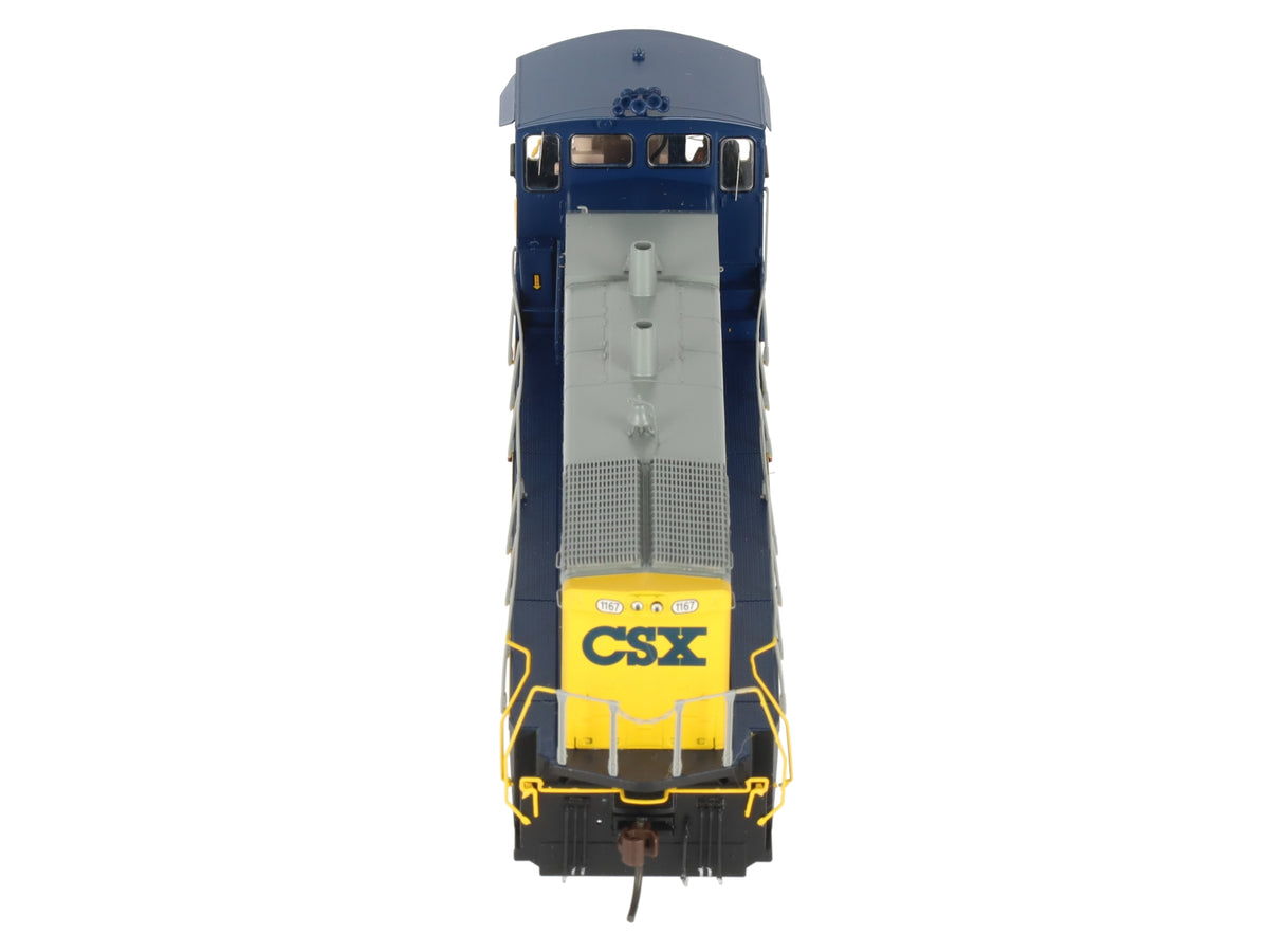 Athearn G66157 HO Scale CSX MP-15 Diesel Locomotive w/ DCC & Sound #1167 EX/Box