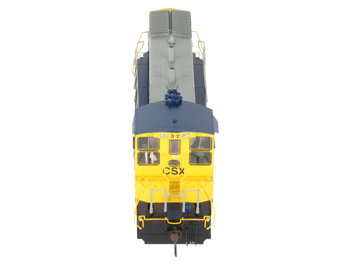 Athearn G66157 HO Scale CSX MP-15 Diesel Locomotive w/ DCC & Sound #1167 EX/Box