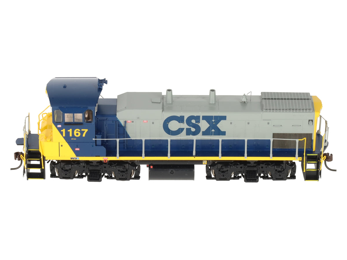 Athearn G66157 HO Scale CSX MP-15 Diesel Locomotive w/ DCC & Sound #1167 EX/Box