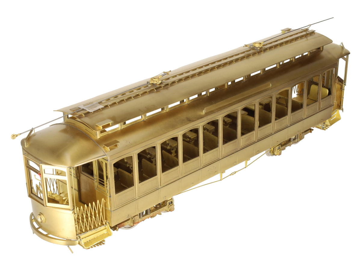 GHB International 1-1000 HO Brass No.1 Gauge Old time Brill Convertible Trolley VG/Box