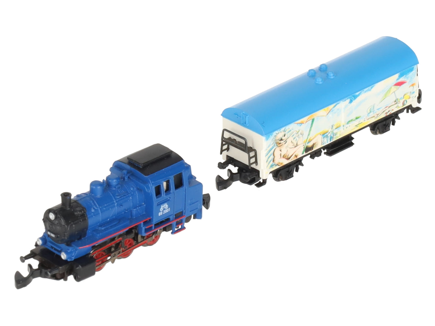 Marklin 81520 Z Scale Mini-Club Powered Steam Freight Train Starter Set LN/Box