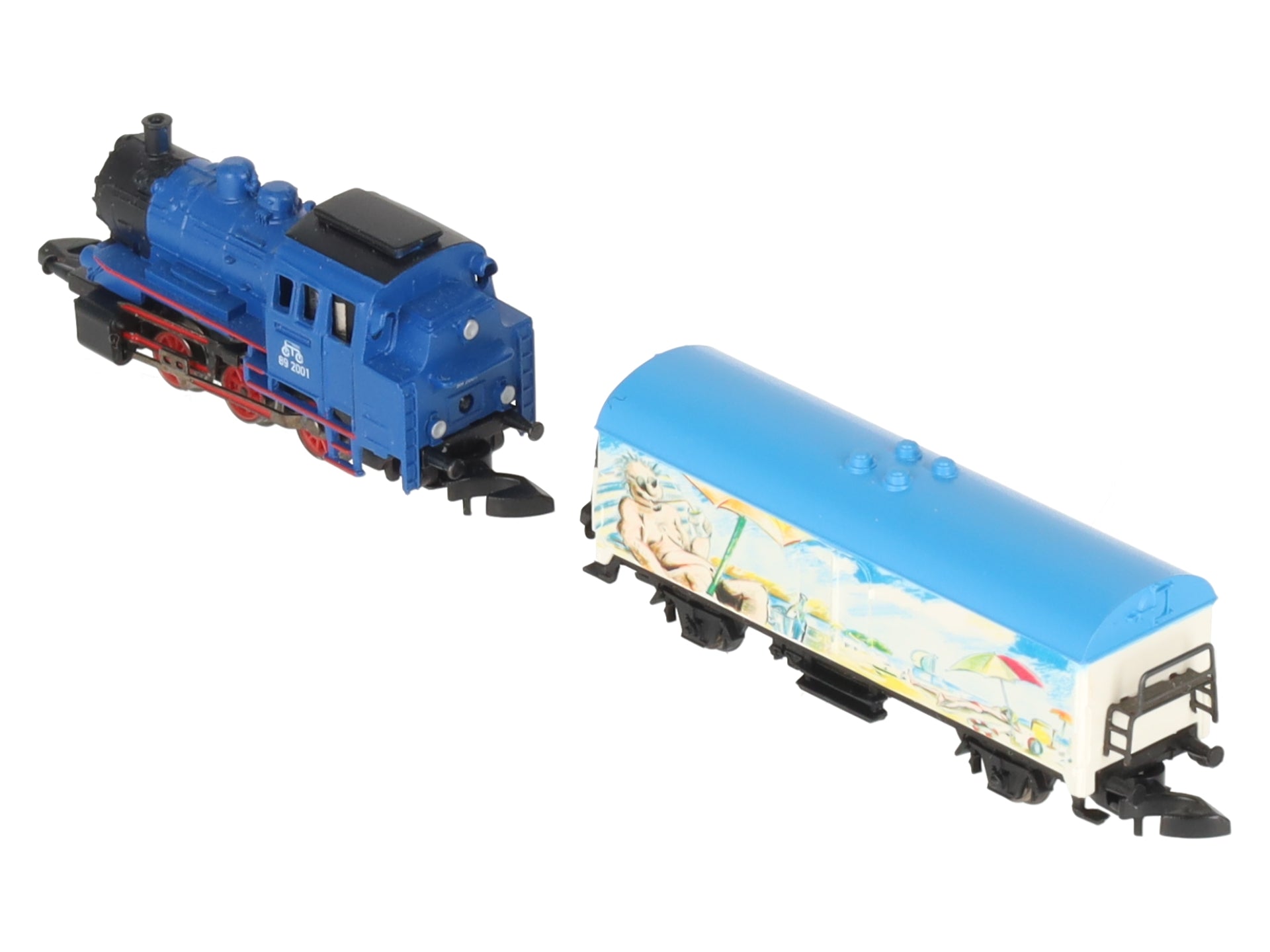 Marklin 81520 Z Scale Mini-Club Powered Steam Freight Train Starter Set LN/Box