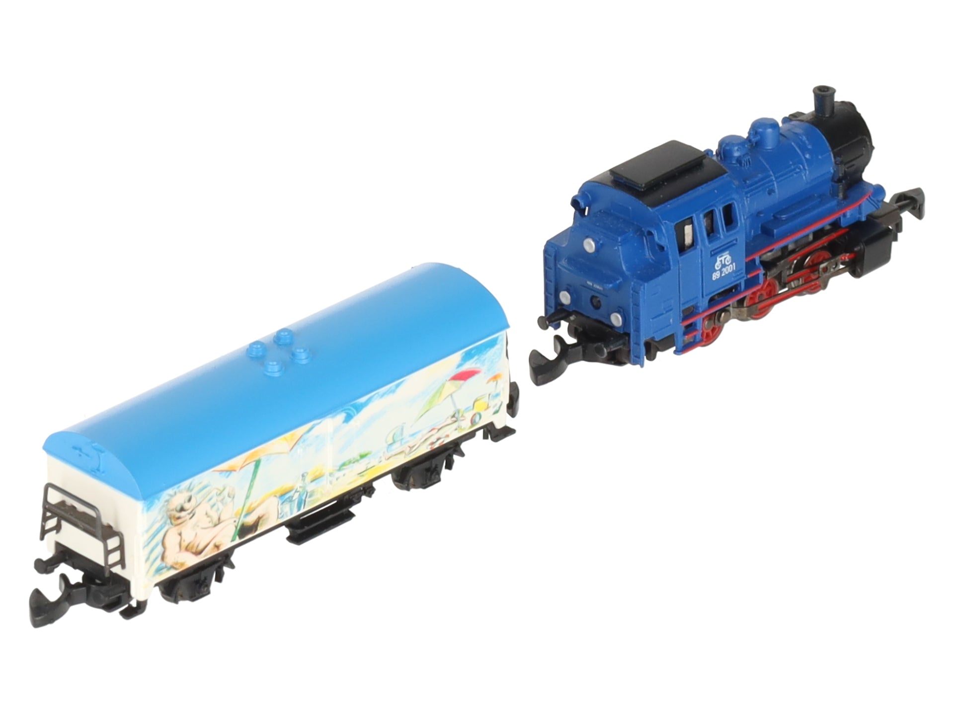 Marklin 81520 Z Scale Mini-Club Powered Steam Freight Train Starter Set LN/Box